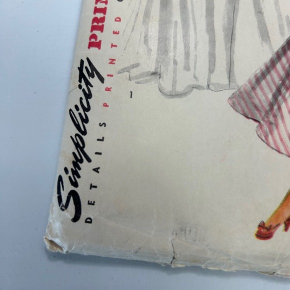 Simplicity Vintage 1953 Pattern #4187 Jr/Misses Dress With Jacket Size 11 HTF - Picture 5 of 7